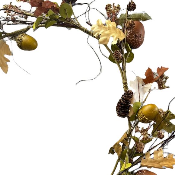 Fall Garland with Acorns & Pinecones Rustic Farmhouse Decor 60" - Picture 3 of 3